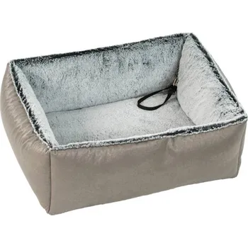 Pelíšek pro psa Pelech do auta O´LALA PETS Platinum šedý 60x45cm