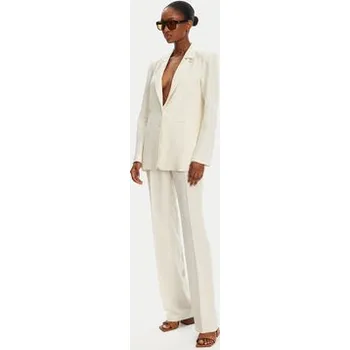 Patrizia Pepe Kalhoty z materiálu 2P1659 A052 B823 Écru Regular Fit 38