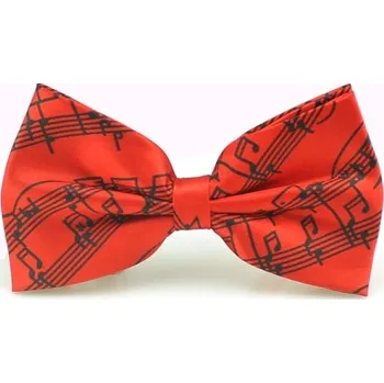 Motýlek v červeno-černé barvě - notová osnova