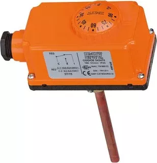 TC2 4750 IMIT Kotlový termostat k instalaci do jímky G1/2" NPT, 200 mm, 0-90°C