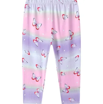 Dívčí 3/4 legíny modrá/růžová Kugo SL3566