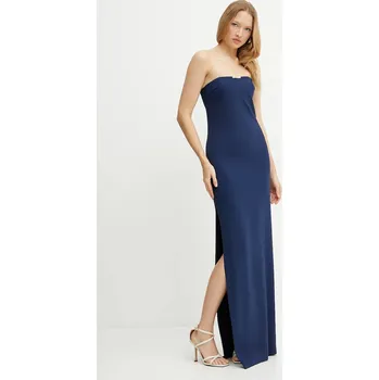 Dámské šaty Šaty Elisabetta Franchi tmavomodrá barva, maxi, ABR4652E2 59X, vel. 36