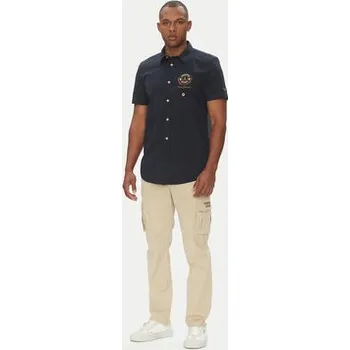 Pánské kalhoty Aeronautica Militare Kalhoty z materiálu 251PA1329CT2443 Béžová Regular Fit 54