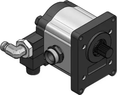 UD 20TL.55 hydraullické zubové čerpadlo s tlakovou regulací, JIHOSTROJ, náhrada UD 20RL 55