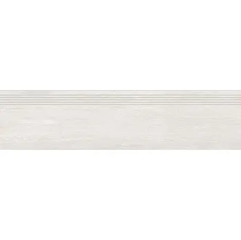 Obklad Plank Feather - schodovka rektifikovaná 29,8x119,8 světle šedá DCPVD893