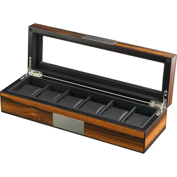 Hodinky Rothenschild watch box RS-2377-6EB for 6 watches ebony