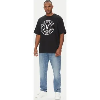 Versace Jeans Couture T-Shirt 78GAHE08 Černá Regular Fit M