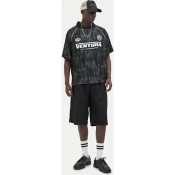 Pánské oblečení Jack & Jones Polokošile Retreat 12277379 Černá Loose Fit M