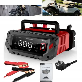 Nabíječka autobaterie Nabíječka autobaterií 30A 6V-24V Inteligentní nabíječka akumulátorů