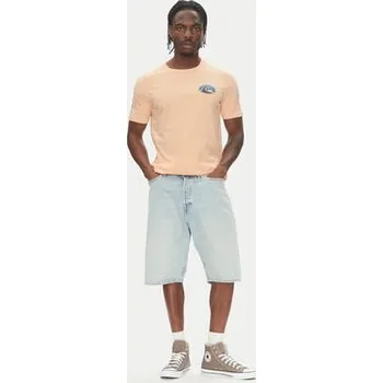 Pánské tričko Quiksilver T-Shirt Ev Flower Chaos Ss EQYZT08050 Oranžová Regular Fit XL