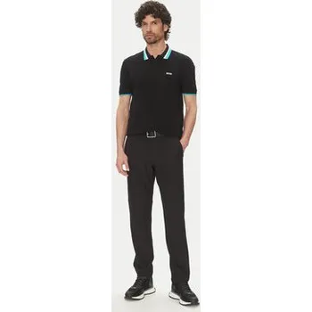 Pánská košile BOSS Polokošile Paddy Ap Heritage 50538101 Černá Regular Fit S