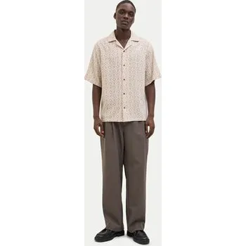 Pánská košile Jack & Jones Košile Bluvincent 12273289 Béžová Relaxed Fit XXL