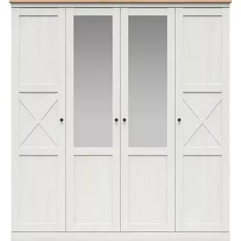 Ložnicová sestava FRIJA šatní skříň SZF2D2M, bílá /dub artisan - doprava zdarma - SLEVA 3% s kodem radost25