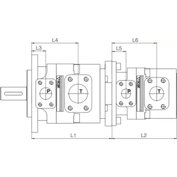 Čerpadlo PFEX2-52150/32028/3DU 32 lamelové tandemové čerpadlo ATOS