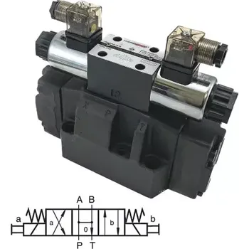 Rozvaděč HFWH-04-3C3-D24 nepřímo řízený hydraulický rozvaděč NG16, 300 l/min, 350 bar, 24 V DC