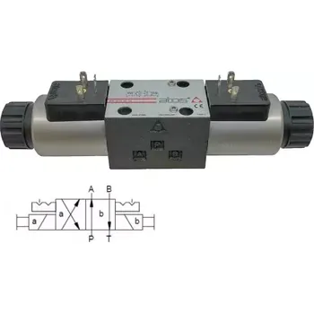 Stavebniny DHE-0751/2-X 24DC Hydraulický šoupátkový rozvaděč ATOS s aretací, NG06, 24 V DC