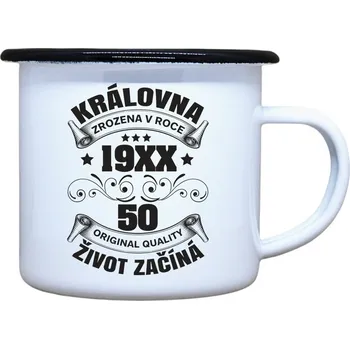 DOBRÝ TRIKO Plecháček s potiskem Královna život začíná Velikost plecháčku: 330 ml