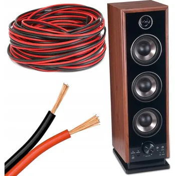Audio kabel Reproduktorový kabel Decortrend na metry 2 x 0,1 mm2 1 m