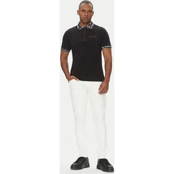 Pánské tričko Versace Jeans Couture Polokošile 78GAGT02 Černá Regular Fit S