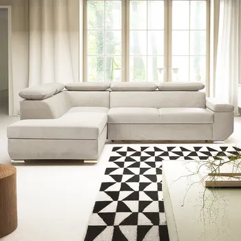 Sedací souprava Sedací souprava LARS I | 215x264 cm | rozkládací + úložný prostor | AKCE | světle béžová 04