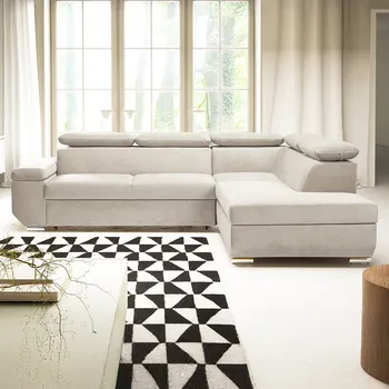 Sedací souprava Sedací souprava LARS I | 264x215 cm | rozkládací + úložný prostor | AKCE | světle béžová 04