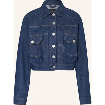 Dámský blejzr Herrlicher Dámská Cropped Džínová Bunda Dotty, modrá, 38