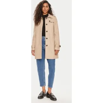 Dámský kabát Tommy Hilfiger Trenčkot Heritage Single WW0WW24966 Béžová Regular Fit XXS