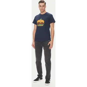 Pánské tričko Etnies T-Shirt Burger 4130004128 Tmavomodrá Regular Fit XL