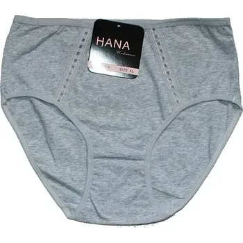 Dámské kalhotky do pasu jednobarevné 38303 šedé 607-51