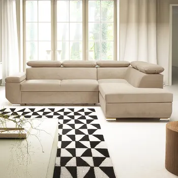 Sedací souprava Sedací souprava LARS I | 264x215 cm | rozkládací + úložný prostor | AKCE | béžová 09