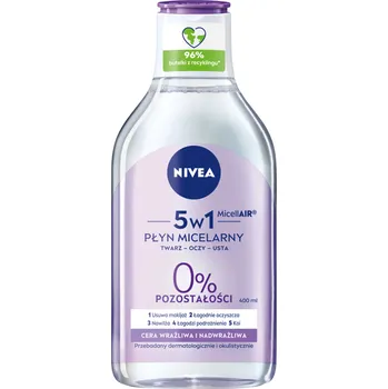 Micelární voda Nivea MicellAIR® SKINBREATHE zklidňující micelární voda pro citlivou pleť, 400 ml