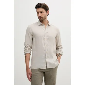 Pánská košile Lněná košile Liu Jo QA5097.T4359 béžová 80X, vel. 39