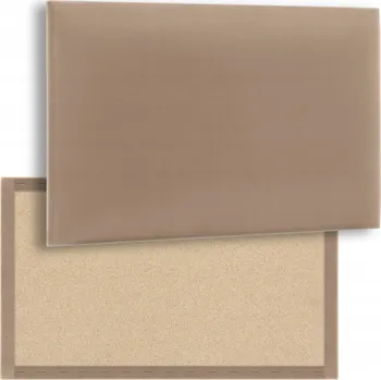 Obraz ČALOUNĚNÉ NÁSTĚNNÉ PANELY 40x30 30x40 NA ZEĎ OBDÉLNÍK SAMETOVÝ BÉŽOVÝ