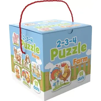 Puzzle Puzzle v kostce, 2-3-4 dílky