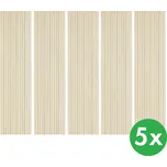 B2B Partner Dřevěný akustický panel, 2400 x 600 mm, šedý podklad, balení 5 ks, dub