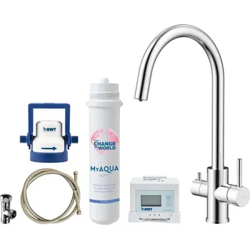 Vodovodní baterie Kielle - Wimeo Dřezová baterie včetně filtrace, chrom 10525SFI20