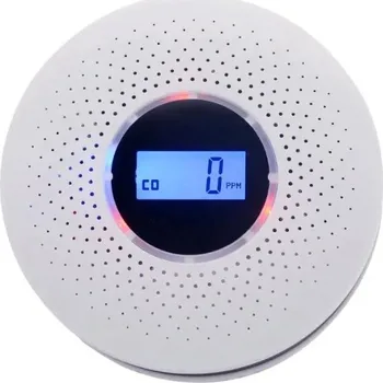 Detektor CO Detektor kouře, plynu a smogu Elektroweb Detektor oxidu uhelnatého a kouře s akustickým alarmem a displejem