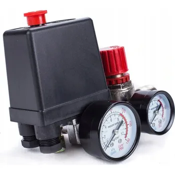 Příslušenství ke kompresoru Tlakový spínač Falon-Tech 230V 6-8 bar s regulací 2-12 bar