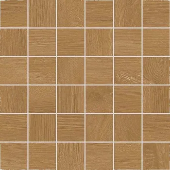 Obklad Plank Heavy - dlaždice mozaika 5x5 hnědá DDM05895
