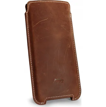 Pouzdro na mobilní telefon KOŽENÉ POUZDRO KRYT VSUVNÉ NA IPHONE 11 12 13 14 15 PRO MAX / 7 8 PLUS