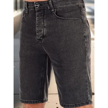 Pánské kraťasy Dstreet Moderní černé džínové šortky