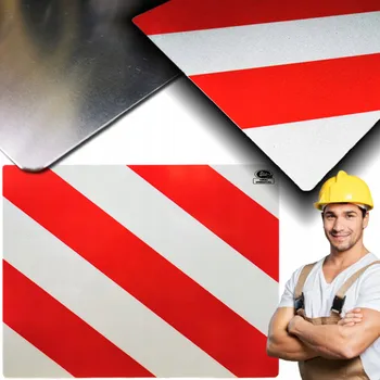 Informační výstražná tabulka 40x30cm 1 Ks šikmé pruhy ODRAZOVÁ