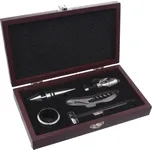 Sada na víno nerez/dřevo 5 ks nerez 23x13x4,5 cm