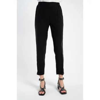 Dámské kalhoty CLICK Kalhoty z materiálu 30-417 Černá Skinny Fit 38