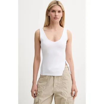 Bavlněný top G-Star bílá barva, D26226-D275 D26226.D275 00X, vel. XS