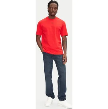 Pánská móda HUGO T-Shirt Dapolino 50488330 Červená Relaxed Fit XXL