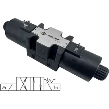 Rozvaděč AD5E20DXE12 hydraulický 4/2 rozvaděč ARON se dvěmi cívky a aretací polohy šoupátka, NG10