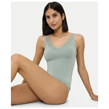 Triumph Top Feel Of Modal 10221637 Zelená Slim Fit L