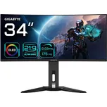 GIGABYTE MO34WQC počítačový monitor 86,4 cm (34") 3440 x 1440 px Wide Quad HD OLED Černá
