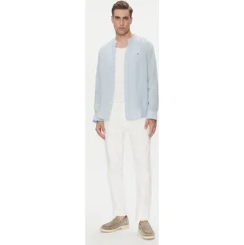 Pánské oblečení Tommy Hilfiger Košile MW0MW39271 Světle modrá Regular Fit M